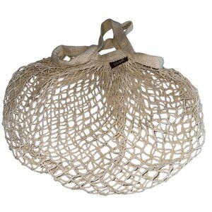 The Sak Crochet Mesh Tote Boho Market Bag 11” Cream Reusable Sustainable